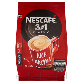 Nescafe Rozpuszczalny Napój Kawowy 3In1 Classic 20 X 16,5G