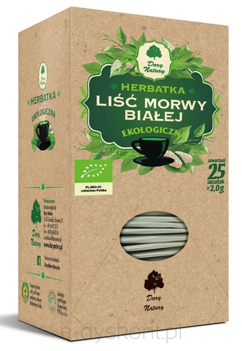 Herbatka Liść Morwy Białej Bio (25 X 2 G) 50 G - Dary Natury [BIO]