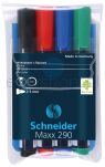 Schneider Zestaw Markerów Do Tablic Maxx 290, 2-3Mm, 4 Szt., Pudełko Z Zawieszką, Mix Kolorów - 2