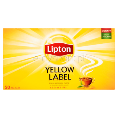 Lipton Yellow Label Herbata Czarna 50 torebek