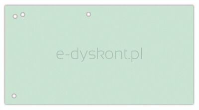 Office Products Przekładki karton, 1/3 A4, 240x105mm, 100szt., zielone 