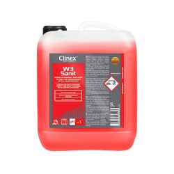 Clinex Preparat W3 Sanit, do mycia sanitariatów i łazienek, skoncentrowany, 5l