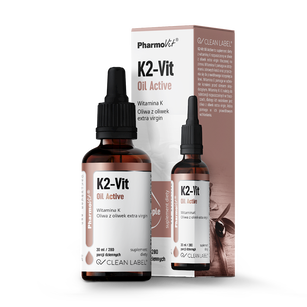 Witamina K2 W Kroplach (75 µg) Bezglutenowa 30 Ml - Pharmovit (Clean Label) [BIO]