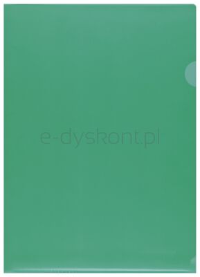 Q-Connect  Obwoluta Typu L, Pp, A4, Groszkowa, 120Mikr., 100Szt., Zielona
