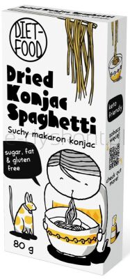 Diet Food Makaron Shiritaki Konjac Spaghetti Suchy 80 G