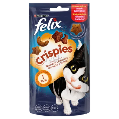Felix Crispies Przekąski O Smaku Wołowiny I Kurczaka 45G