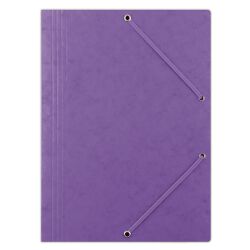 Donau Teczka Z Gumką Preszpan, A4, 390Gsm, 3-Skrz., Fioletowa 