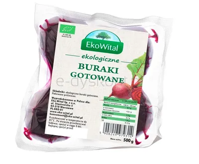 Ekowital Buraki Gotowane Bio 500G