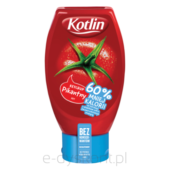 Kotlin Ketchup Pikantny 60% Mniej Kalorii 450 G