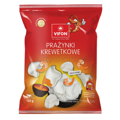 Vifon Prażynki Krewetkowe Łagodne 100G 