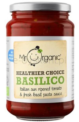Mr Organic Sos do makaronu bazyliowy BIO 350 g