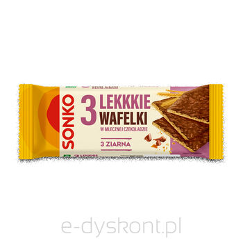 Sonko 3 Lekkkie Wafelki 3 Ziarna W Mlecznej Czekoladzie 36G.