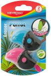 Keyroad Gumka Uniwersalna Parrot, 2Szt., Blister, Mix Kolorów - 2