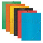 Office Products Teczka Z Gumką, Preszpan, A4, 390Gsm, 3-Skrz., Pomarańczowa  - 2