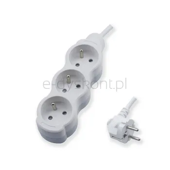 Przedłużacz 3 Gniazda Z Uziemieniem 3X1,5Mm? 1,5M