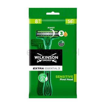 Wilkinson Sword Extra3 Sensitive Jednorazowe Maszynki Do Golenia Dla Mężczyzn, 8 Szt.