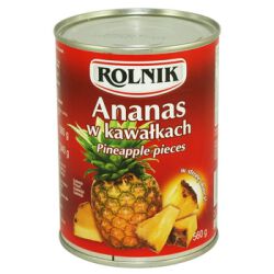 Rolnik Ananas w Kawałkach 580 ml 