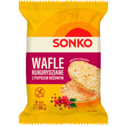 SONKO Wafle kukurydziane z pieprzem różowym 35g