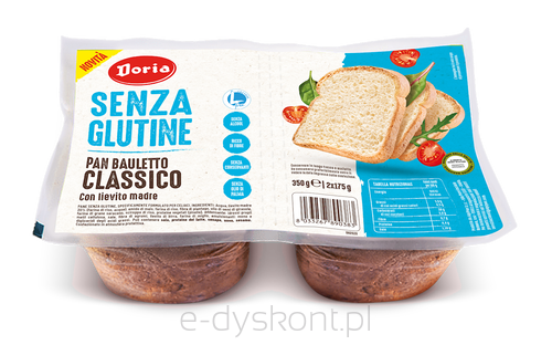 Chleb Tostowy Klasyczny Krojony Bezglutenowy (2 X 175 G) 350 G - Doria [BIO]