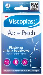 Viscoplast Plastry na zmiany trądzikowe Acne Patch, ? 12 mm, 15 szt., pudełko