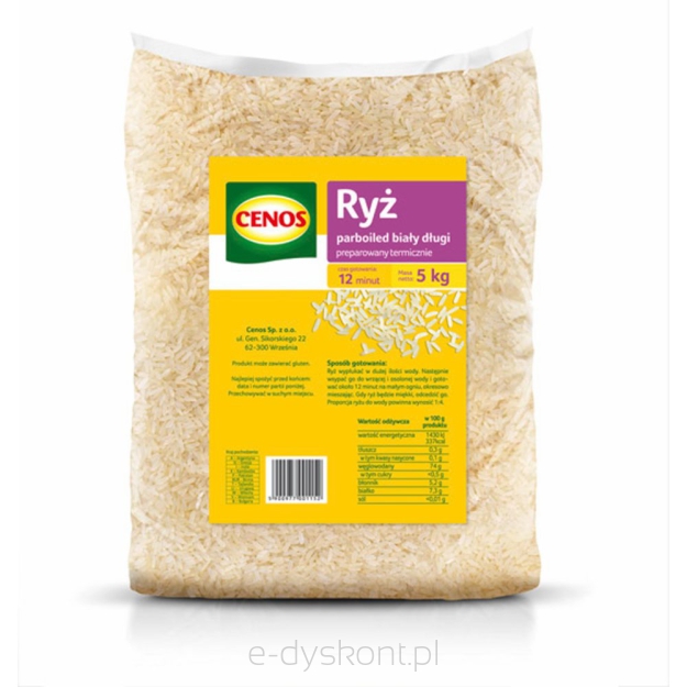 Cenos Ryż Parboiled 5 Kg 