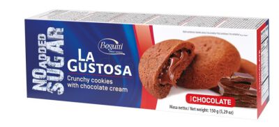 Bogutti Kruche Ciasteczka Z Kremem Czekoladowym B/C 150G