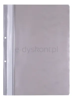 Office Products Skoroszyt, PP, A4, 2 otwory, 100/170mikr., wpinany, szary 