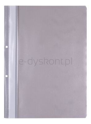 Office Products Skoroszyt, PP, A4, 2 otwory, 100/170mikr., wpinany, szary 