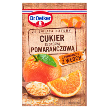 Dr.Oetker Ze świata natury Cukier ze skórką pomarańczową 15 g