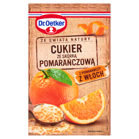 Dr Oetker Ze Świata Natury Cukier Ze Skórką Pomarańczową 15 G