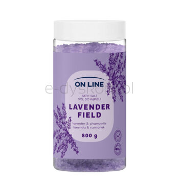 ON LINE Sól do kąpieli Lavender Field 800g
