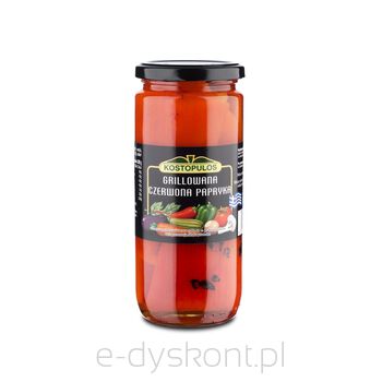 Kostopulos Papryka Grecka Czerwona Grillowana 480 G/350 G