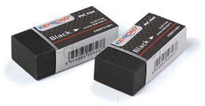 Gumka uniwersalna KEYROAD Black, 3szt., blister, czarna