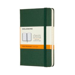 Moleskine Notes Classic P (9x14 cm) w linie, twarda oprawa, myrtle green, 192 strony, zielony