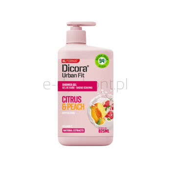 Dicora Żel Pod Prysznic Vit C Citrus & Peach 825 Ml