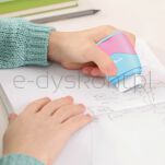 Keyroad Temperówka plastikowa z gumką Keyroad, pastel, podwójna, pudełko, mix kolorów - 3