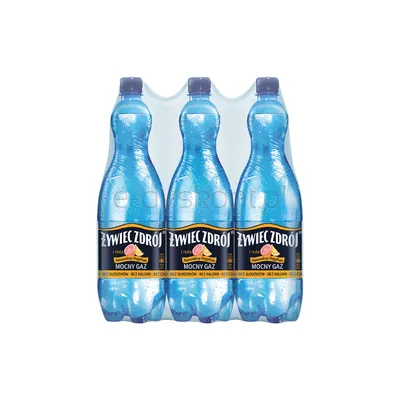 Żywiec Zdrój Mocny Gaz i Nuta Pomarańczy i Grejpfruta 1500 ml (w tym +0,50 zł/szt. zwrotnej kaucji)