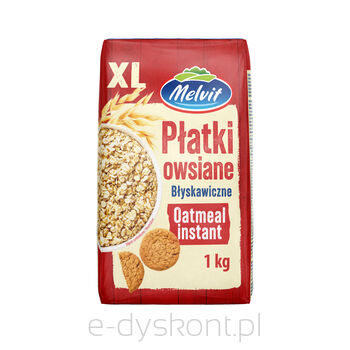 Melvit Płatki Owsiane Błyskawiczne 1Kg Xl