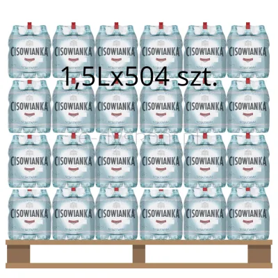 Woda Cisowianka Niegazowana 1,5Lx504 szt. (Paleta)
