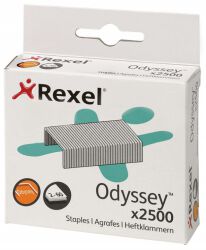 Rexel Zszywki Odyssey, 9Mm, 2500Szt., Wysokowydajne, Srebrne