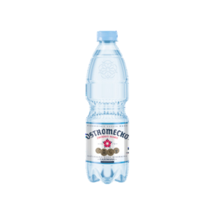 Ostromecko Naturalna woda mineralna gazowana niskosodowa butelka 0,5 l PET <br>(Paleta 1296 szt.)