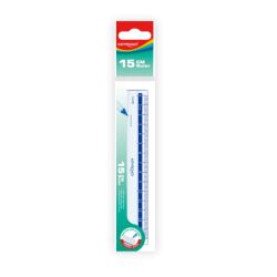Linijka Plastikowa Keyroad, 15 Cm, Zawieszka, Transparentna