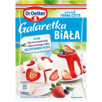 Dr.Oetker galaretka biała smak panna cotta 70 g