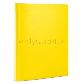Office Products Teczka z rzepem PP A4/4cm, 3-skrz., żółta