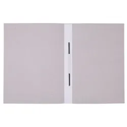 Skoroszyt OFFICE PRODUCTS Budget, karton, z listwą, nadruk, A4, 250gsm, biały