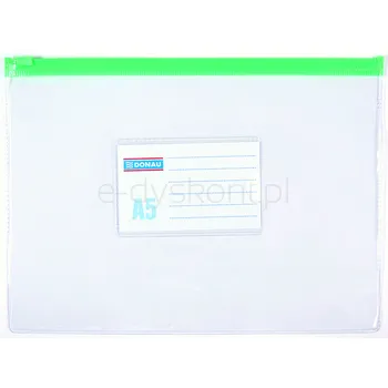 Torebka Z Suwakiem Donau Pvc A5 Transparentna