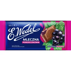 E.Wedel Czekolada mleczna porzeczkowa 100g