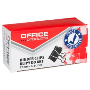 Office Products Klipy Do Dokumentów 32Mm 12Szt Czarne Biurotop