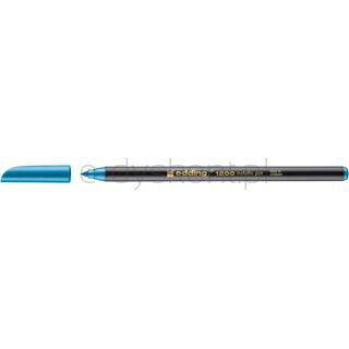 Edding Pisak z cienką końcówką e-12001-3mm, metaliczny niebieski