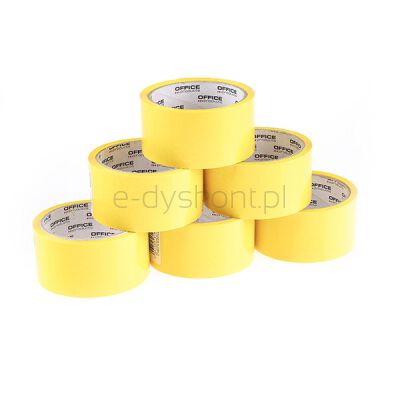 Office Products Taśma Pakowa 48Mm X 50Y, 36Mic, Ean Na 1Szt., Zółta